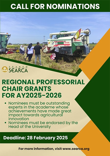 Regional Professorial Chair Grants For AY2025-2026 | Call for Nominations | Deadline: 28 February 2025