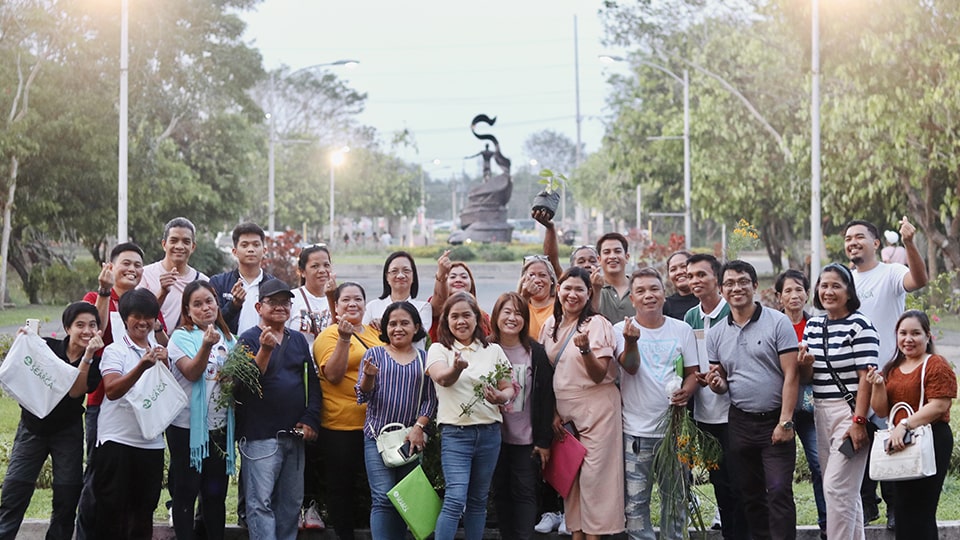 Participants during their field visits in Pila and Los Baños, Laguna.