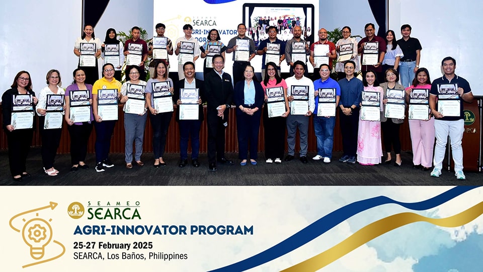 AIP participants received a Certificate of Completion after the three-day onsite sessions at SEARCA.