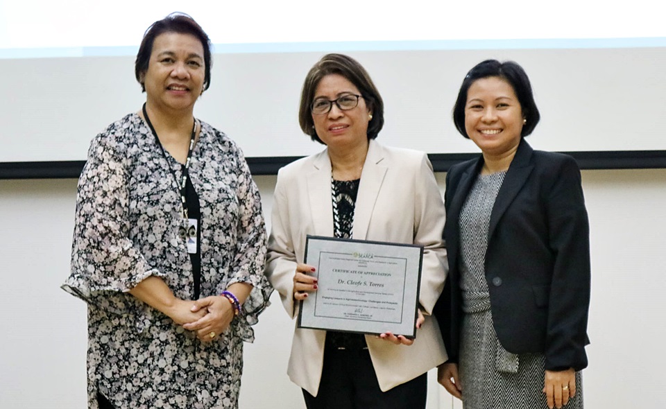 Study on Philippine Lawyers' Perception and Attitude Towards Agri-biotech Presented in SEARCA Seminar Series