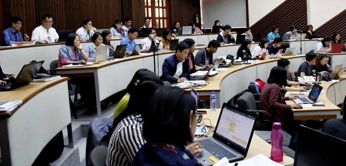 Participants during their laboratory exercise on cost and returns analysis, partial budget analysis, break-even budget, and financial cash flow analysis.