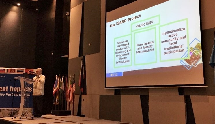 Dr. Jose R. Medina, Overall Program Coordinator, presenting the ISARD project