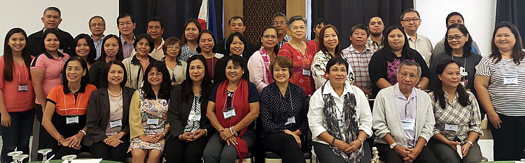 Workshop participants at the AMIA-Project 1 Regional Consultation Workshop composed of Agriculturists, Planning Officers, Science Research Specialists, and Information Officers from 15 Department of Agriculture (DA) Regional Field Offices (RFOs); AMIA-Project 1 Consultants; and representatives from SEARCA and UPLBFI. 