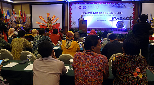 Opening program of the SEA TVET DAAD Workshop on 10 September 2015 in Solo, Indonesia.