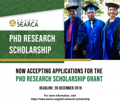 SEARCA PhD Research Scholarship applications now open