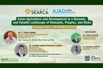 Asian journal set to celebrate 20 years publishing agri and dev't research, perspectives