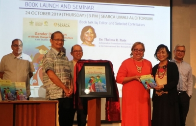 SEARCA and CCAFS launch book on &quot;gendered&quot; climate change research in SEA